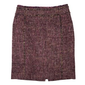 Ann Taylor Wool Blend Tweed Pencil Skirt EUC 4P